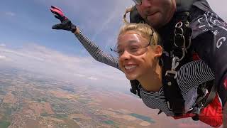 macy burchs DZONE Tandem skydive at Skydive Idaho [upl. by Enimsaj]