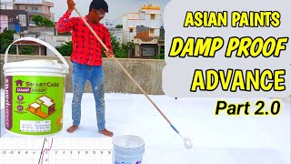 How to Apply Damp Proof Advance On Roof Asian Paint terrace waterproofing  roof waterproofing [upl. by Tiernan777]