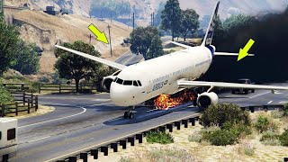 Malaysian Airbus a380 Collide amp Crash Emergency land at UAE Today gta5 fyp shorts [upl. by Kristi519]