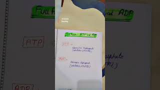 ATP or ADP ka full form  ADP or ATP full form Hindi and English  ytshort  ytviral  tranding [upl. by Einhoj]