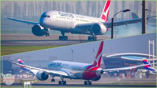 From and to Sydney QANTAS Boeing 7879 Dreamliner in Santiago SCL [upl. by Anirtik]