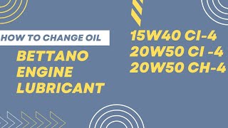 BETTANO different types of motor oil listed including their specifications applications and benefits [upl. by Horlacher]