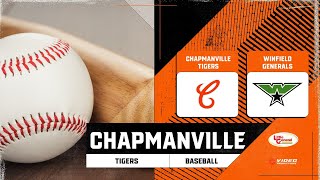 WINFIELD GENERALS VS CHAPMANVILLE TIGERS  WV HS BASEBALL [upl. by Mychael458]