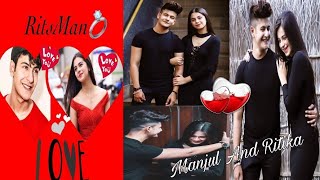 Manjul Khattar💘 And Rits Badiani Tik Tok video  Musically India Compilation [upl. by Akim]