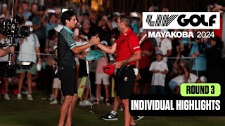 INDIVIDUAL HIGHLIGHTS Niemann Tops Garcia In Epic Playoff  LIV Golf Mayakoba [upl. by Carly]