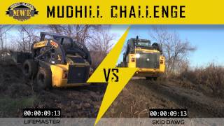 Lifemaster Versus Skid Dawg  Skid Steer Tires  Mudhill Challenge [upl. by Yemarej]