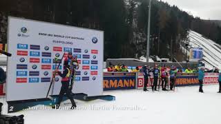 BiathlonWeltcup 2018 in Ruhpolding Massenstart der Männer [upl. by Knobloch129]