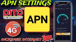 HOW TO FIX INTERNET CONNECTION DITO SIM USING APN SETTINGS 2023 [upl. by Sorce]