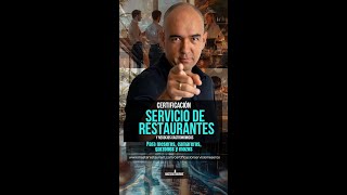 Certificación servicio de restaurantes para meseros camareros garzones y mozos [upl. by Adneram924]