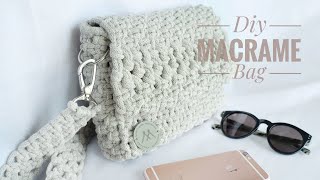 DIY Classic Macrame Bag  Klasyczna torebka ze sznurka [upl. by Inigo]