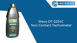 Waco DT2234C Non Contact Tachometer  RPM Meter [upl. by Dnalro]