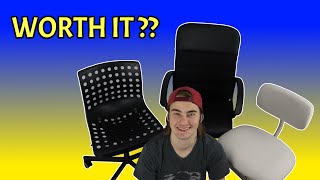 SHOULD YOU BUY IT 3 INEXPENSIVE IKEA Desk Chairs [upl. by Siroved]