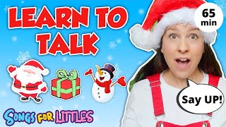 Learn to Talk with Ms Rachel  Baby Learning Videos  Toddler Speech  Christmas  First Words [upl. by Lubet]