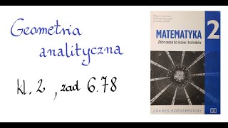 Prosta przecina parabolę w punktach A i B Napisz równanie okręgu o średnicy AB Zad 678 kl2 [upl. by Leelaj412]