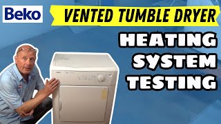 How to test a Beko Vented Tumble Dryer heater system amp Pcb [upl. by Boehike625]