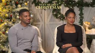 Christina Milian amp Devale Ellis Talk MEET ME NEXT CHRISTMAS [upl. by Orecul]