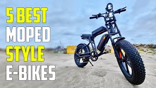 5 Best Moped Style Electric Bikes 2024  Best Moped Style EBike 2024 [upl. by Bibi703]