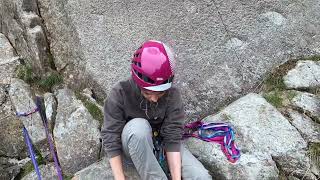 Multi pitch rock climbing on Idwal Slabs Snowdonia [upl. by Anitnatsnoc]