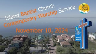 1045 am Contemporary Worship Service November 10 2024 islandbaptistspi worshipservice [upl. by Ennaylil823]