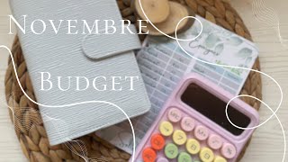 ENVELOPPES BUDGET Budget de Novembre [upl. by Shay]