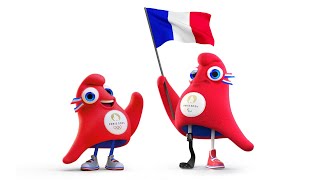 Paris 2024 dévoile ses nouvelles mascottes [upl. by Ad]