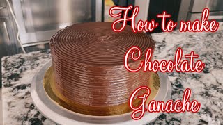 How to make Chocolate Ganache Using Cocoa Powder [upl. by Burney945]