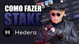 COMO FAZER STAKE DE HBAR DO PROJETO HEDERA  BITCOIN [upl. by Mallon]