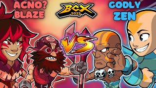 GodlyZen VS acnoBlaze  BCX 2023  Doubles  Winners SemiFinal [upl. by Schwarz]