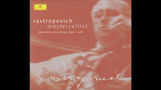 HQRachmaninoff Cello Sonata Rostropovich 1956 [upl. by Ahsai]