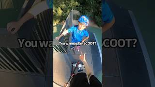 Game of SCOOT challenge👀🏆 short scooter redbull skate shorts insane viral scoot [upl. by Dewitt615]