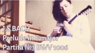 Olga Egorova  BACH Prelude in E major Partita No3 BWV 1006 on mandolin by Thijs van der Harst [upl. by Rafe]