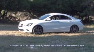 MERCEDES CLA 180 test drive by Kostas Tournavitis  hellenicmotorscom [upl. by Hathcock499]