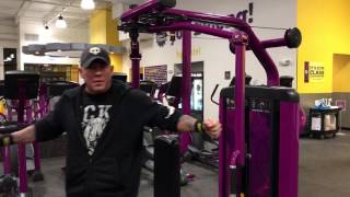 Planet Fitness Chest Fly Machine  How to use the chest fly and rear delt exercise machine [upl. by Nesta292]