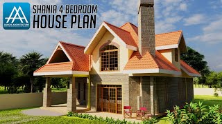 Shania 4 Bedroom House Plan Design  All En Suite Bedrooms with Detailed Floor Plans [upl. by Hisbe14]