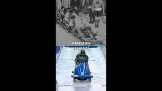 Gliding through 100 years with the Chamonix 1924 vs Beijing 2022 Bobsleigh competition 🛷 [upl. by Ayarahs882]