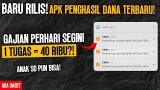 baru rilis apk Penghasil Saldo Dana Tercepat  aplikasi penghasil uang 2024 [upl. by Alejoa]