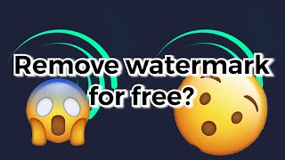 HOW TO REMOVE ALIGHT MOTION WATERMARK FOR FREE [upl. by Stormy]