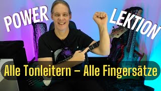 PowerLektion ALLE Dur und MollTonleitern mit ALLEN Fingersätzen [upl. by Krm79]