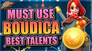 Best Boudica Guide and Talents Rise of Kingdoms  Fall 2020 [upl. by Heeley]