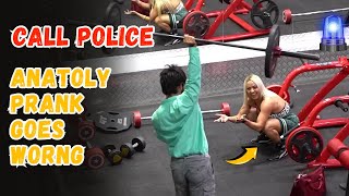 Elite Powerlifter Anatoly Surprised Gym Goers In Gym Pranks 💪😂 [upl. by Ahsilyt]