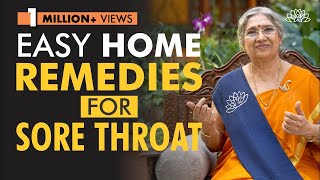 Yogic Home Remedies for Sore Throat  Dr Hansaji Yogendra [upl. by Worrad511]