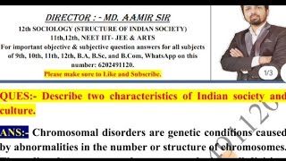 Describe two characteristics of Indian society and culture [upl. by Audres]