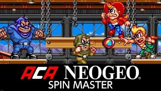 SPIN MASTER ARCADE NEO GEO1993 GAMEPLAY [upl. by Nilya]