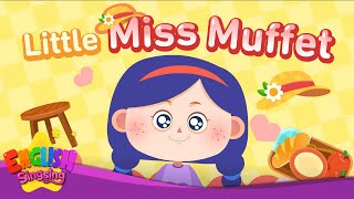 Little Miss Muffet Nursery Rhymes  Animation Kids song with Lyrics [upl. by Lizbeth79]