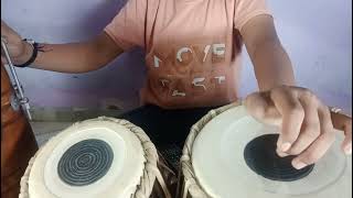 Gori Radha Ne kalo kaan cover in tabla [upl. by Aerdno]