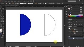 How to Draw a Half Circle in Adobe Illustrator [upl. by Ahsyas797]