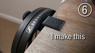 Custom 3D Printed Headphone Holder using Fusion 360 [upl. by Eseilanna]