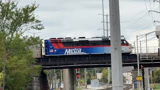 Metra F40PHM3 187 Pushes 8 Minute Delayed Inbound Metra Train 2012 In LaGrange IL On 101324 [upl. by Anytsirk]