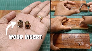 How To Install Threaded Inserts In Wood  Easy steps [upl. by Halvaard]