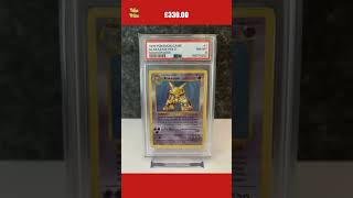 Shadowless Alakazam Holo  PSA 8  1102  Base Set  1999 Graded Pokemon Card [upl. by Assennej]